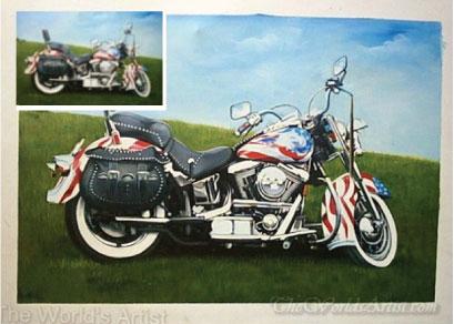 motorcycle art from your photo