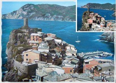 travel photo hand painted on canvas