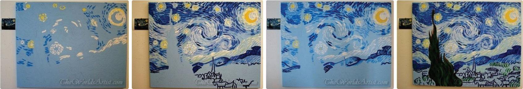 Vincent Van Gogh Starry Night reproduction oil painting