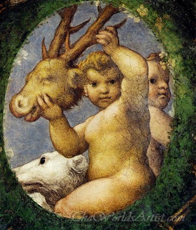 Putto With Hunting Trophy