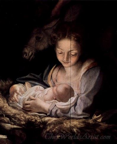 Adoration Of The Shepherds The Night Maria And Child