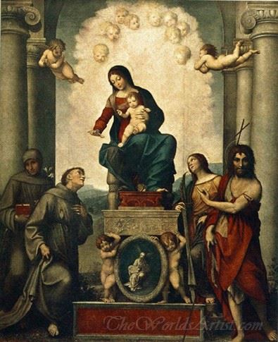 Madonna With St Francis