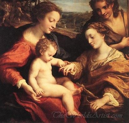 The Mystic Marriage Of St Catherine