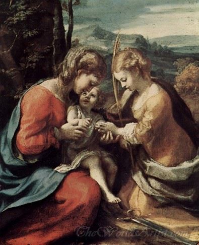 The Mystical Marriage Of St Catherine Of Alexandria