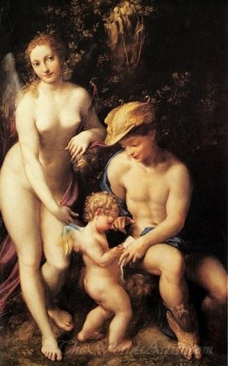 Venus With Mercury And Cupid