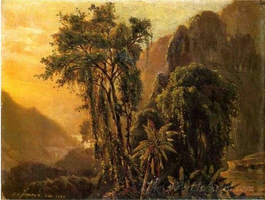 A Glimpse Of The Caribbean Sea From The Jamaica Mountains