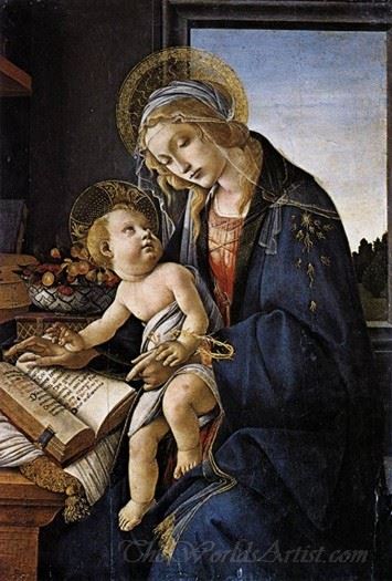Madonna Of The Book Madonna Del Libro