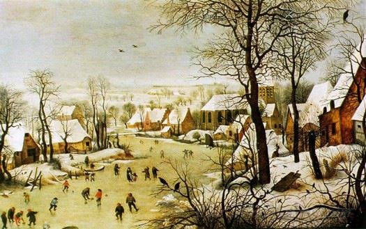 Winter Landscape With A Bird Trap