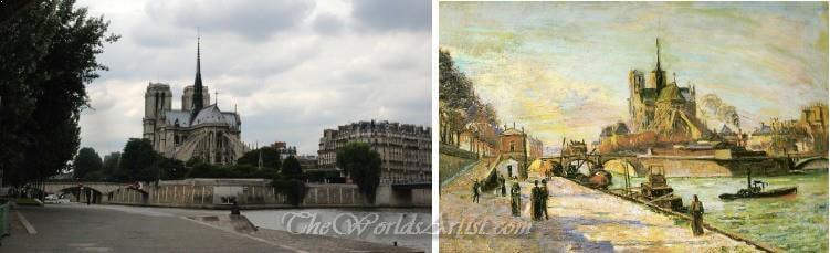 Armand Guillaumin Notre Dame de Paris Oil Painting.