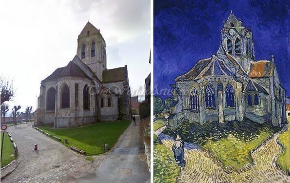 Vincent Van Gogh The Church in Auvers-sur-Oise, View from the Chevet Oil Painting.