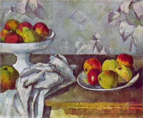 Still Life With Apples And Fruit Bowl