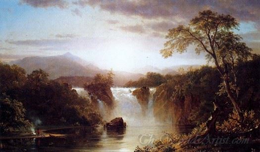 Landscape With Waterfall