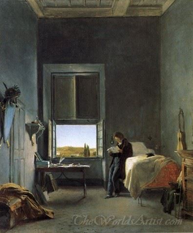 The Artist In His Room At The Villa Medici Rome