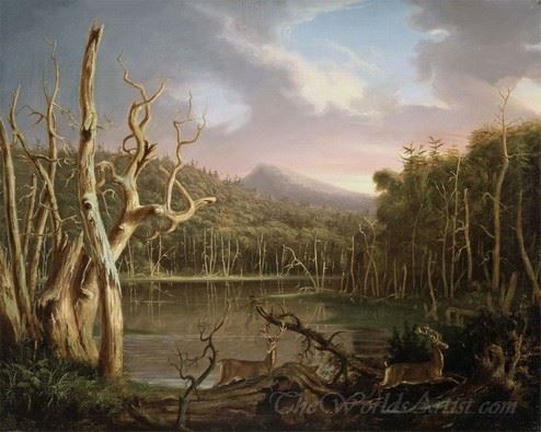 Lake With Dead Trees Catskill