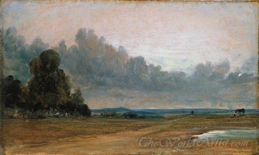 A View On Hampstead Heath With Harrow In The Distance