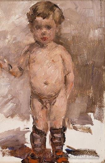 Standing Naked Boy