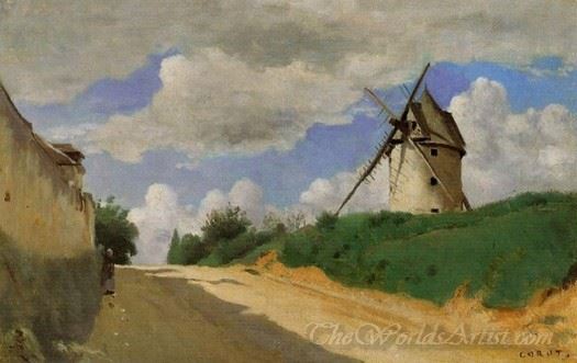 Windmill On The Cote De Picardie Near Versailles