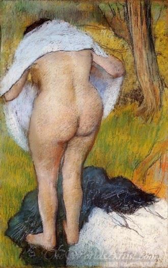 Young Woman Dressing Herself