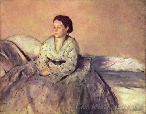 Portrait Of Estelle Musson Madame Rene De Gas
