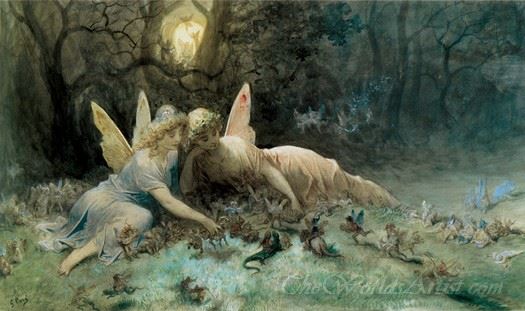 The Fairies A Scene Drawn From William Shakespeare
