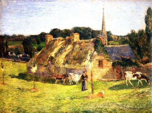 Lollichon Field And Pont Aven Church