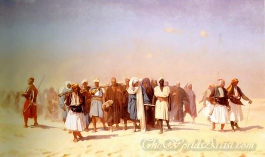 Egyptian Recruits Crossing The Desert