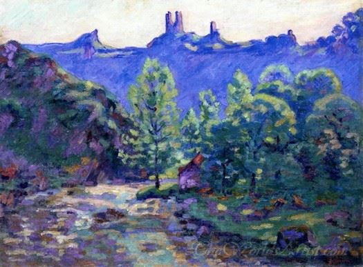 Le Moulin Brigand Et Les Ruin Du Chateau De Crozant (The Robber And The Ruin Of The Castle Of Crozant Mill)