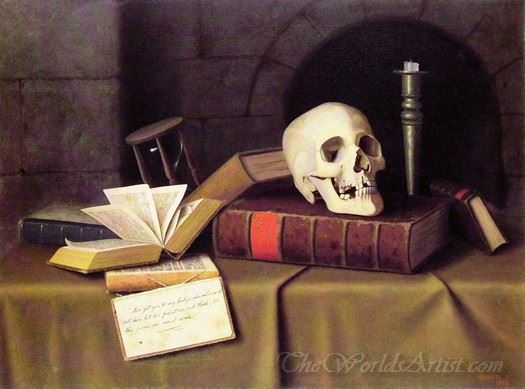 Memento Mori To This Favour by William Michael Harnett Oil