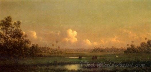 Evening Lake Alto Florida
