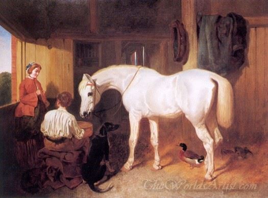 Feeding In The Stable