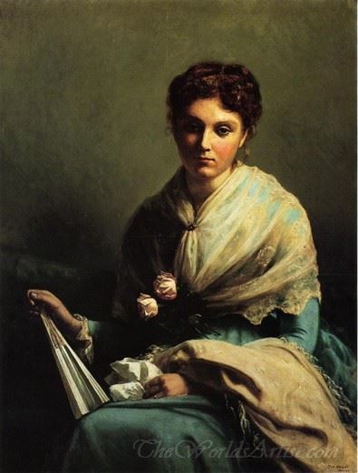 Portrait Of Miss Helen Leslie Myers Mrs William Allen