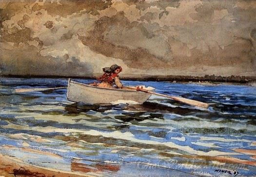 Rowing At Prouts Neck