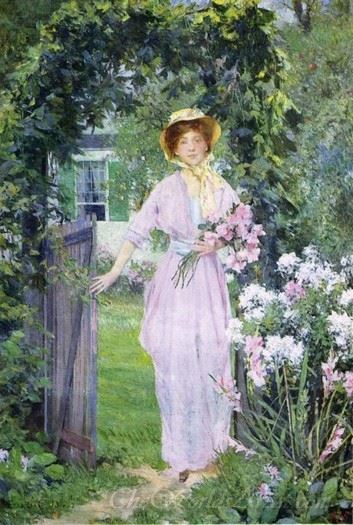 Young Woman In The Garden