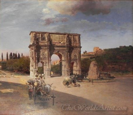 Triumphal Arch In Rome 1886