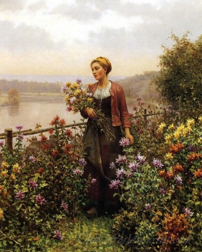 Woman In A Garden