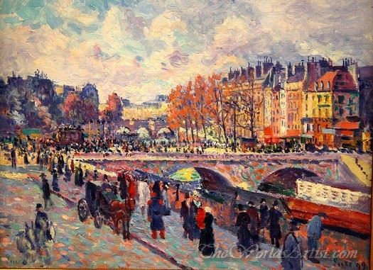 Quayside By The Seine In Paris 