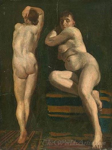 Figure Studies Two Nudes 