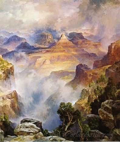 Canyon Mists Zoroaster Peak Grand Canyon Arizona