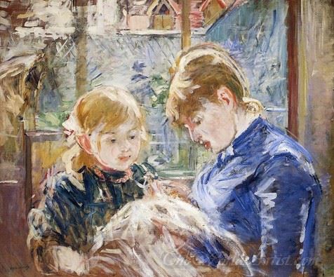The Artists Daughter Julie With Her Nanny