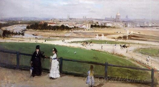 View Of Paris From The Trocadero Heights