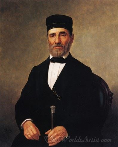 Portrait Of A Rabbi Bernard Illowy