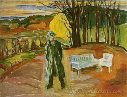 Self Portrait In The Garden Ekely