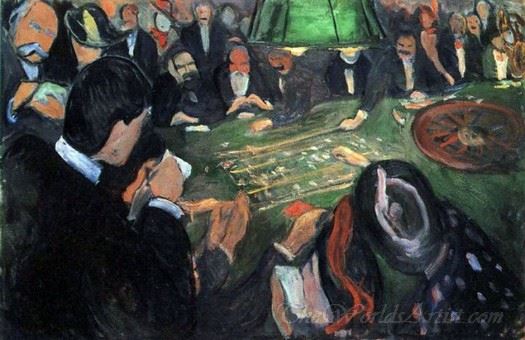 At The Roulette Table In Monte Carlo