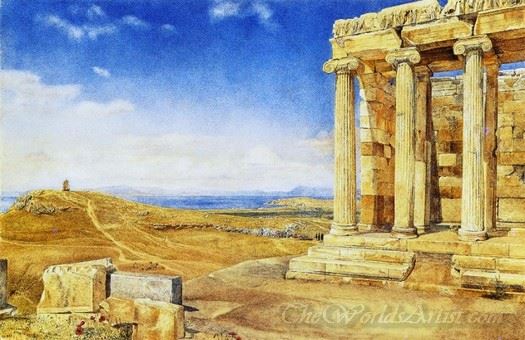 The Temple Of Athena Nike On The Acropolis