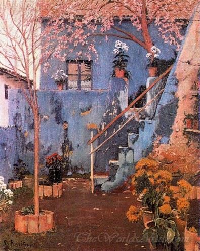 Patio Azul En Sitges