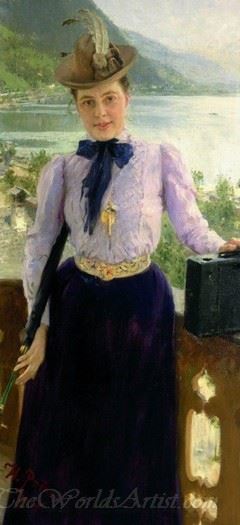 Portrait Of Writer Natalia Borisovna Nordman Severova