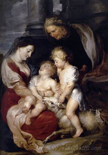 The Virgin And Child With St Elizabeth And The Infant St John The Baptist