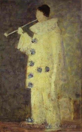 Pierrot With A White Pipe