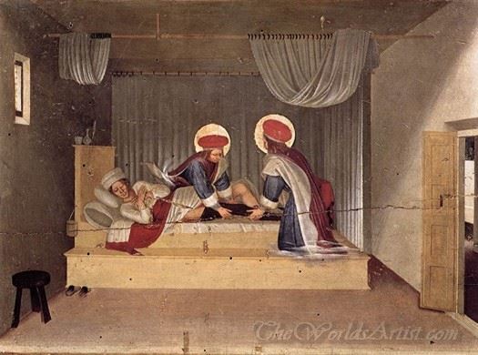 The Healing Of Justinian By Saint Cosmas And Saint Damian