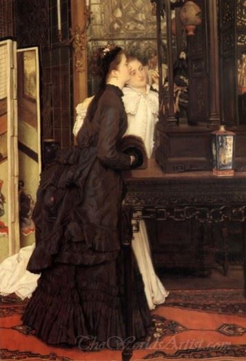 Young Ladies Admiring Japanese Objects